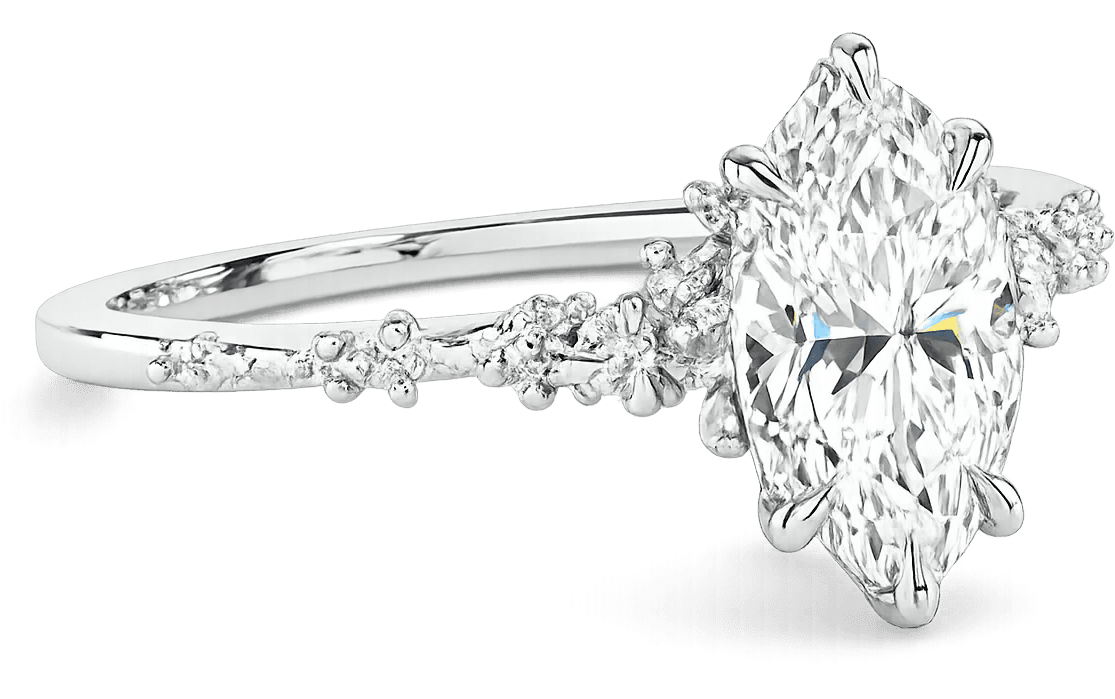 Marquise TTN White Gold profile view