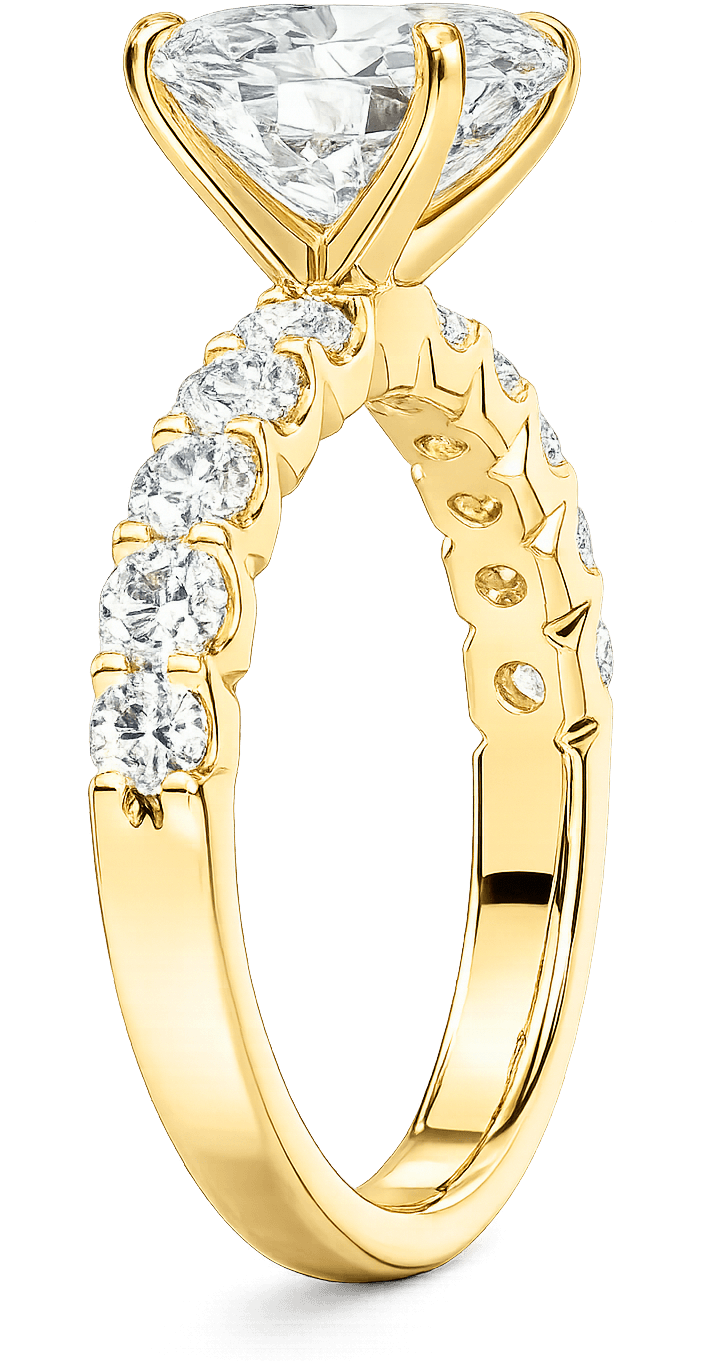Oval Luna Band profile view