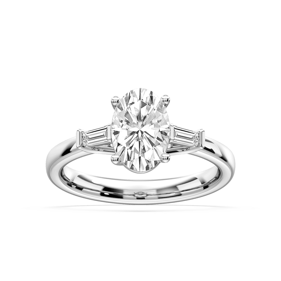 Oval Meridian White Gold